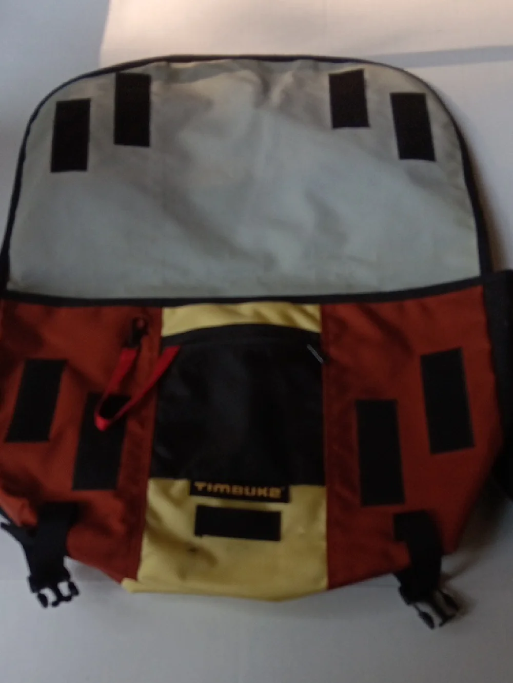 TIMBUK2 BROWN & YELLOW CLASSIC MESSENGER BAG 20x12